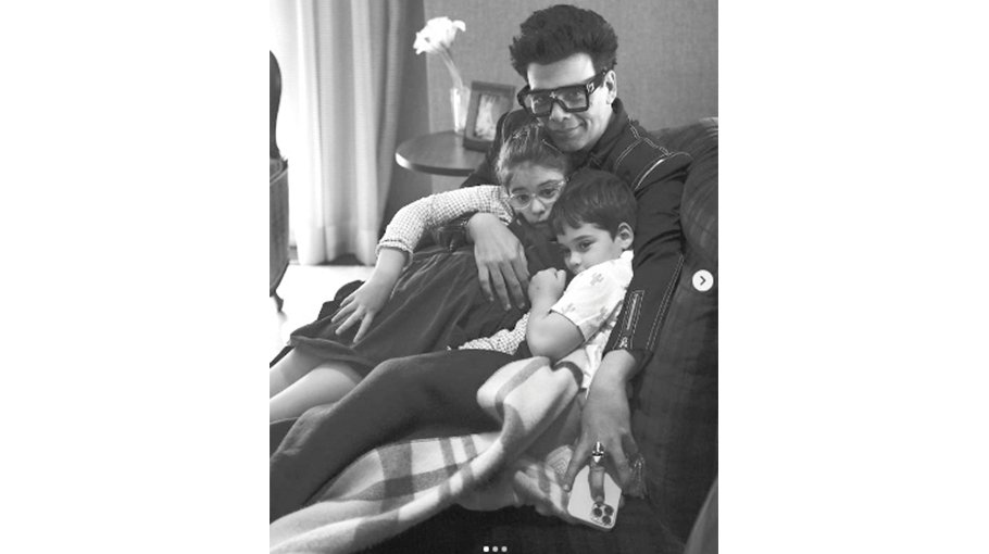 Karan cuddles his kids in latest pics, pens note on parenthood