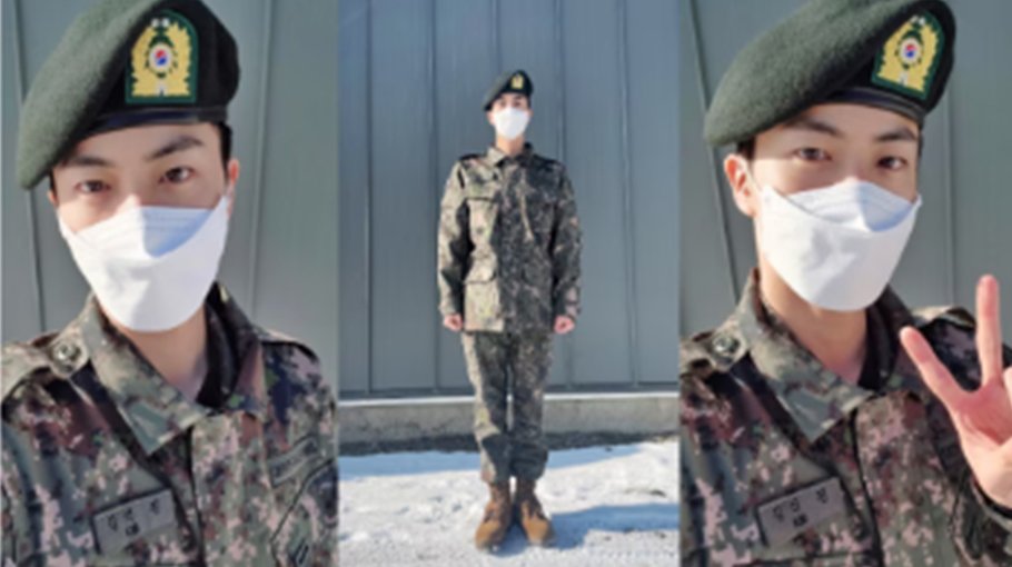 BTS’ Jin shares first pics after joining military