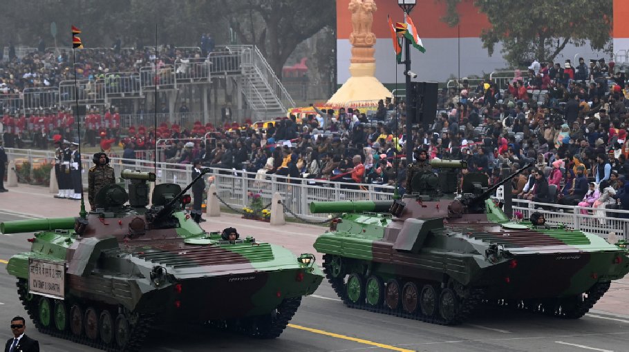 India showcases military might in Republic  Day parade