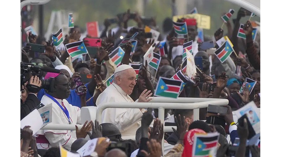 Pope makes final bid for peace, forgiveness in South Sudan