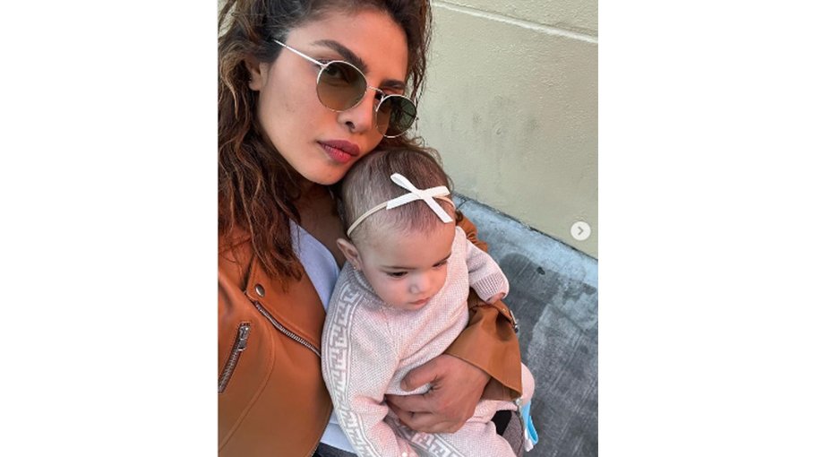 Priyanka finally shows Malti's face on Instagram, cuddles with her in bed