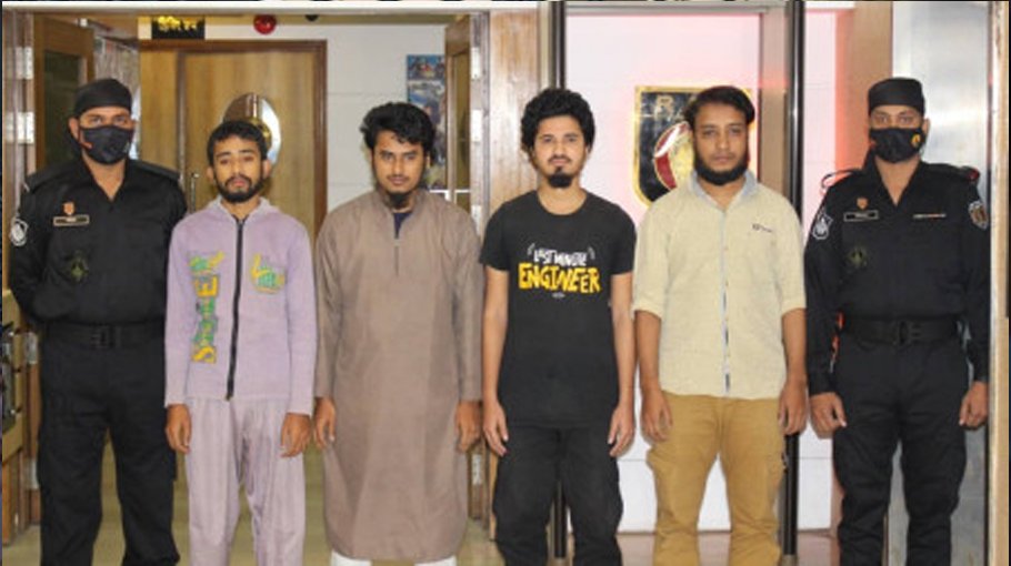 RAB arrest 4 JamatulAnsar Fil HindalSharqiya militants