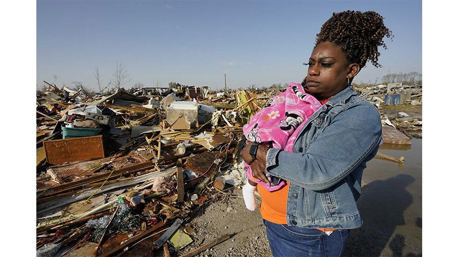 Biden declares emergency as crews dig through storm wreckage