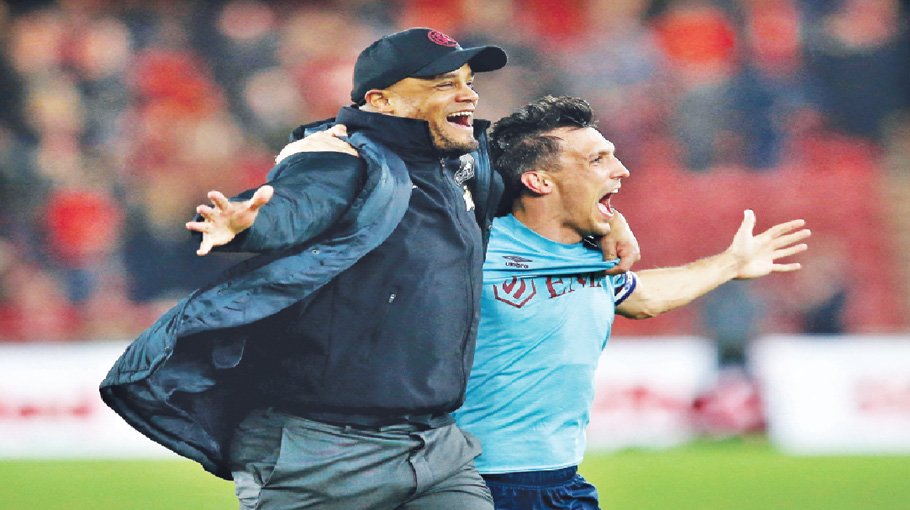 Kompany thrilled  with Burnley’s PL  promotion 