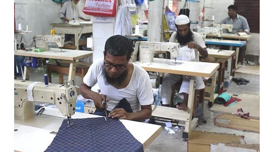 Tailors busy sewing dresses in Chuadanga ahead of Eid