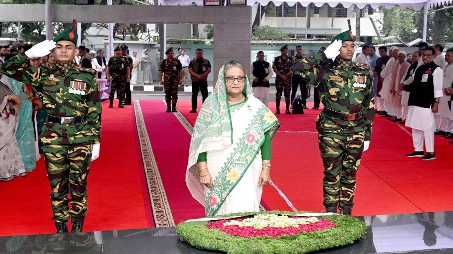 PM pays homage to Bangabandhu on Mujibnagar Day