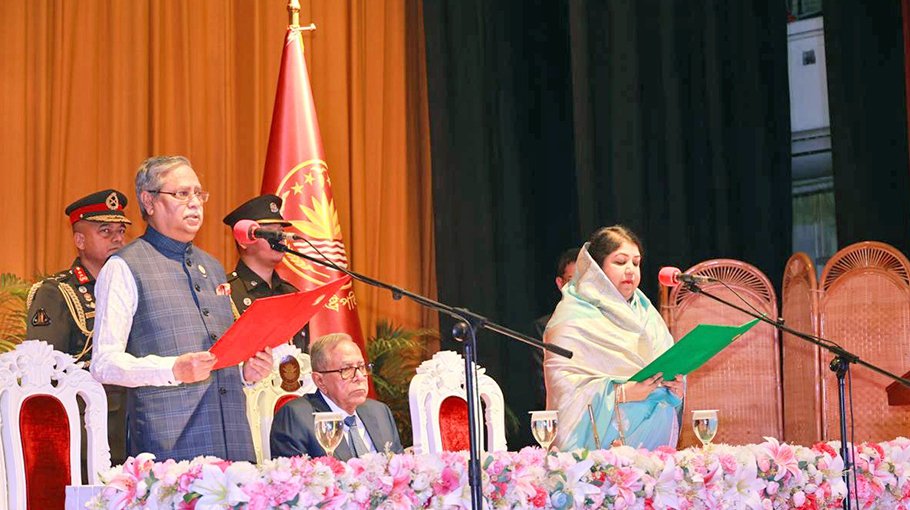 Sahabuddin sworn in as President