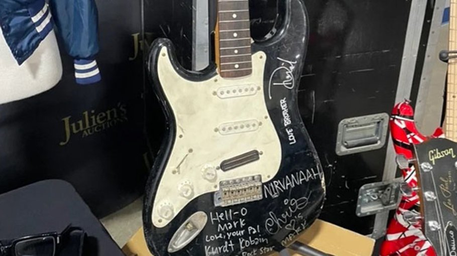 Guitar smashed by Nirvana man sells for nearly $600,000