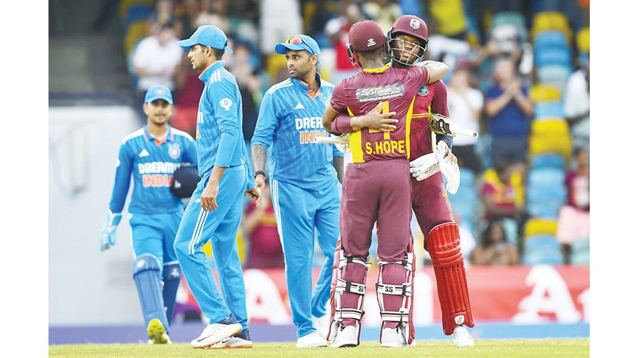 Hope leads Windies to first ODI win over India in four years