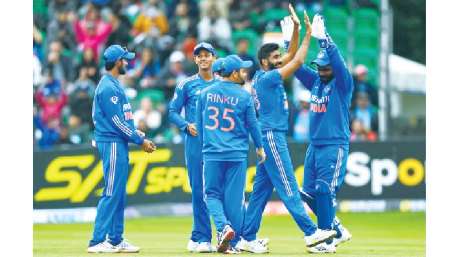 Bumrah strikes on return as India edge Ireland in 1st T20