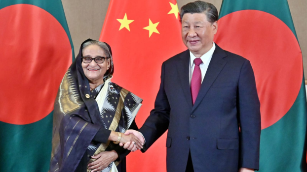 PM Sheikh Hasina meets Chinese President Xi Jinping at S Africa