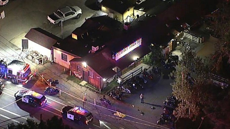 Gunfire at a California biker bar kills 4 people, including the shooter, and wounds 5 more