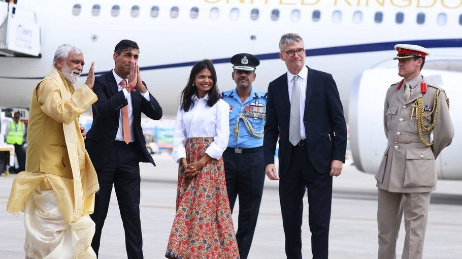 Rishi Sunak makes 'historic' G20 visit to India