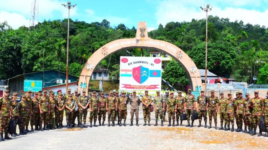India-Bangladesh joint military   exercise begins   in Meghalaya