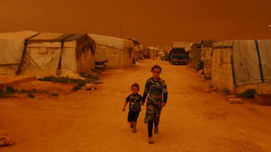 Millions of children uprooted by climate disasters