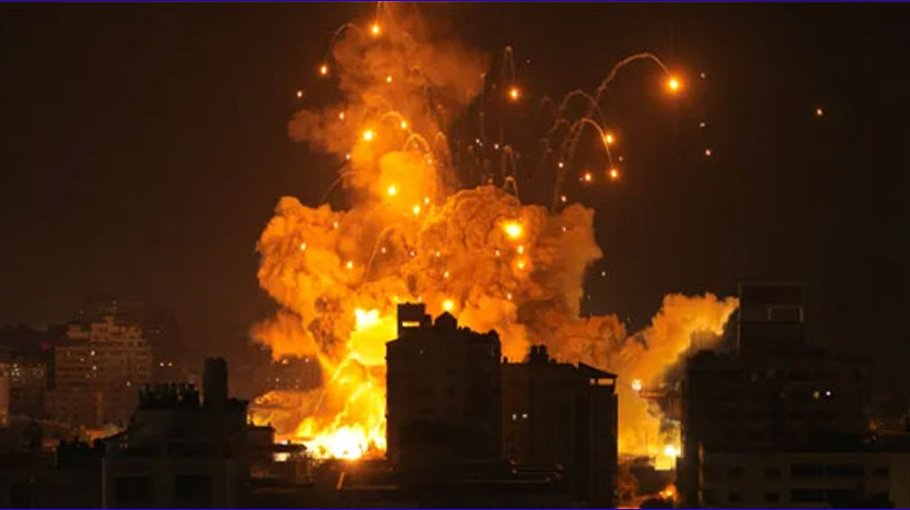 Non-stop bombing in Gaza 