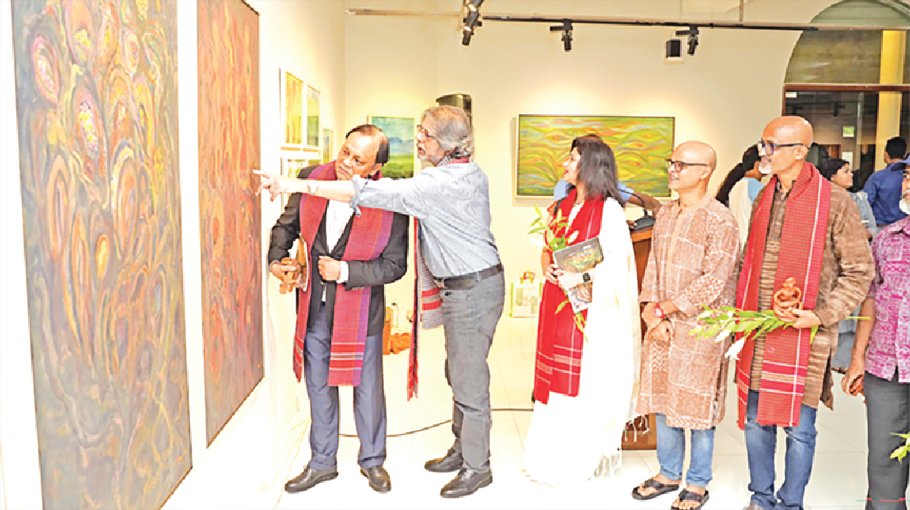 Zahangir’s art show ‘Songs of Soul’ begins at AFD