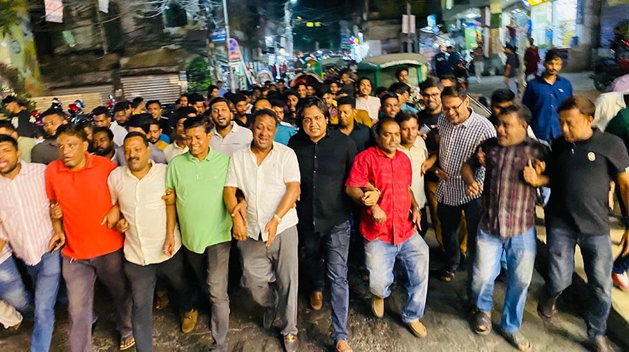 AL takes out procession welcoming polls schedule 