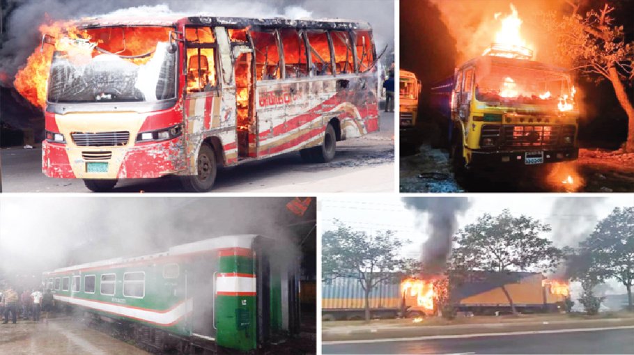 BNP-Jamaat saboteurs target railways