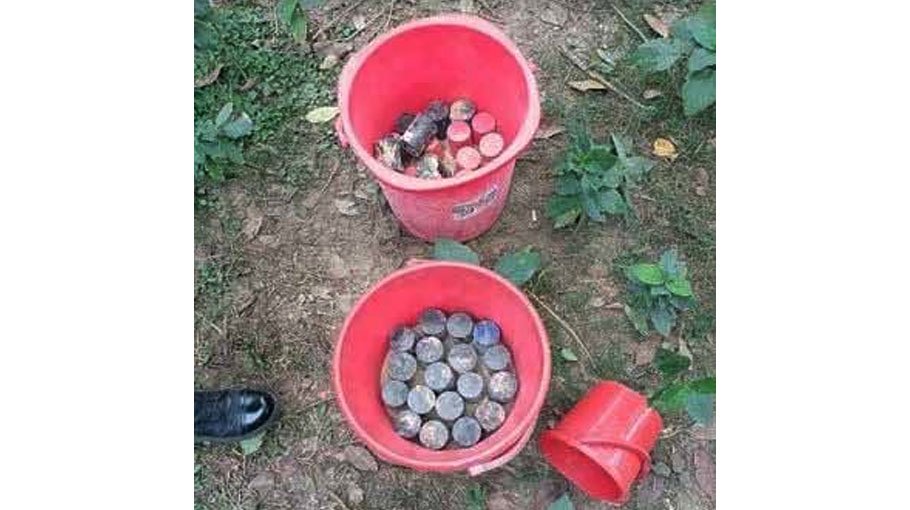 41 crude bombs   recovered   in C’nawabganj