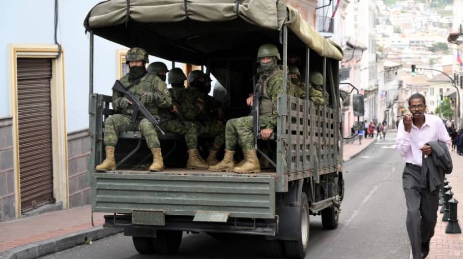 Ecuador declares war on armed gangs after  on TV station attack 
