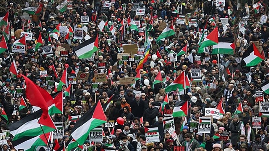 Thousands march in Washington, London for Gaza ‘day of action’
