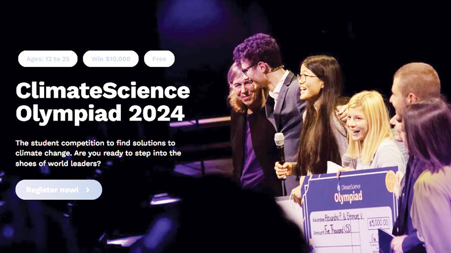 Application opens for Climate Science Olympiad 2024