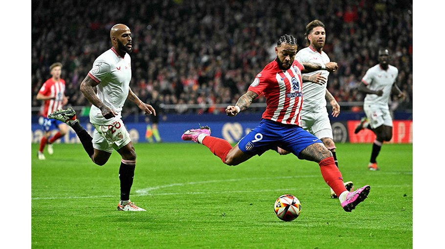 Depay strikes as Atletico beat Sevilla to reach semis 