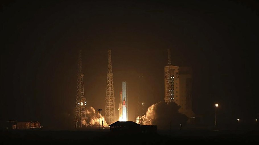 Iran launches three satellites into space 