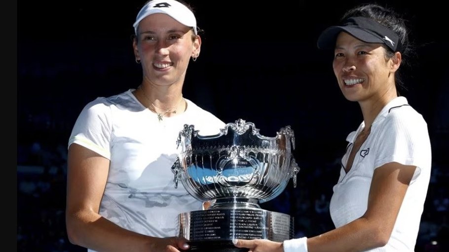 Hsieh, the second-oldest to win a Grand Slam doubles