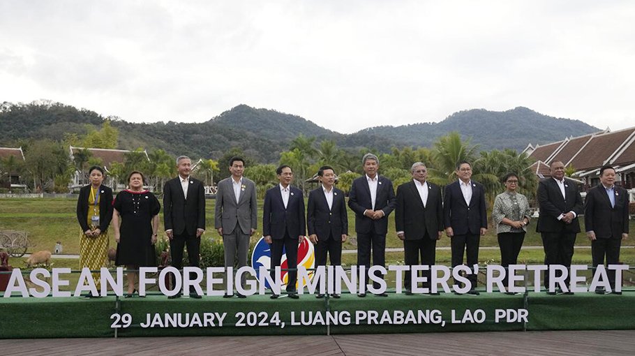 South China Sea tensions, Myanmar violence top agenda for SE Asian envoys meeting in Laos