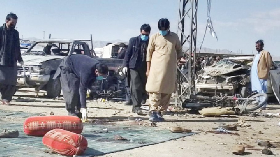 Twin blasts kill 26, scores injured on the eve of Pakistan polls