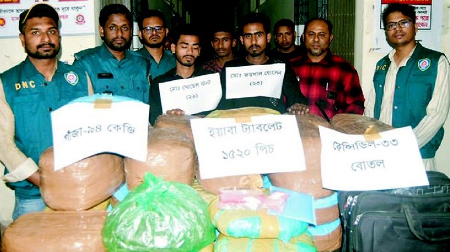 Two held with 94 kg hemp in Bagerhat