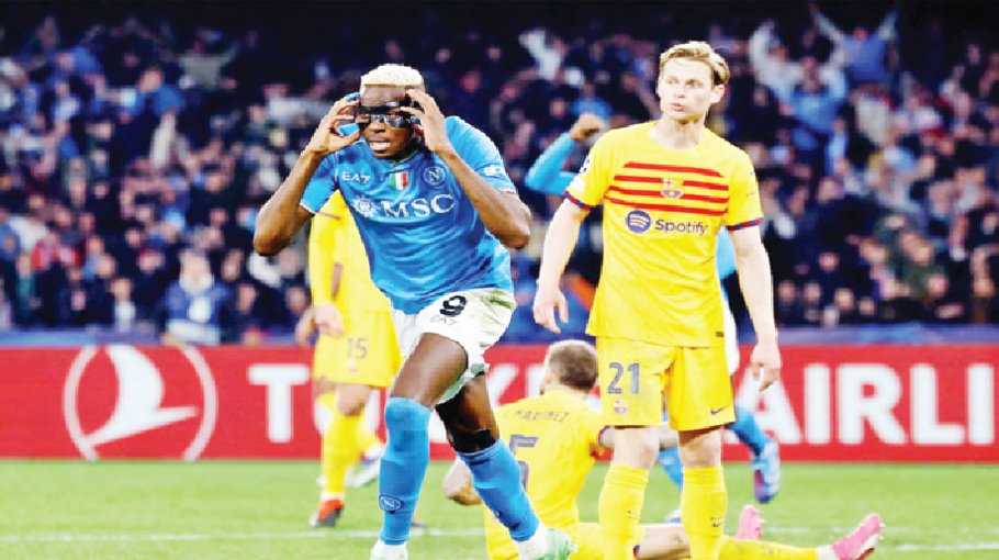 Osimhen gives Napoli Barca draw 