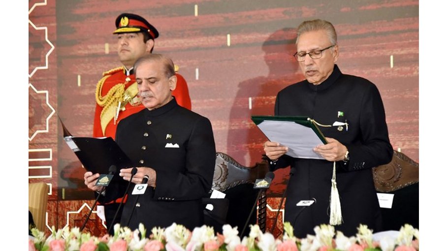 Shehbaz Sharif sworn in as Pakistan’s   prime minister
