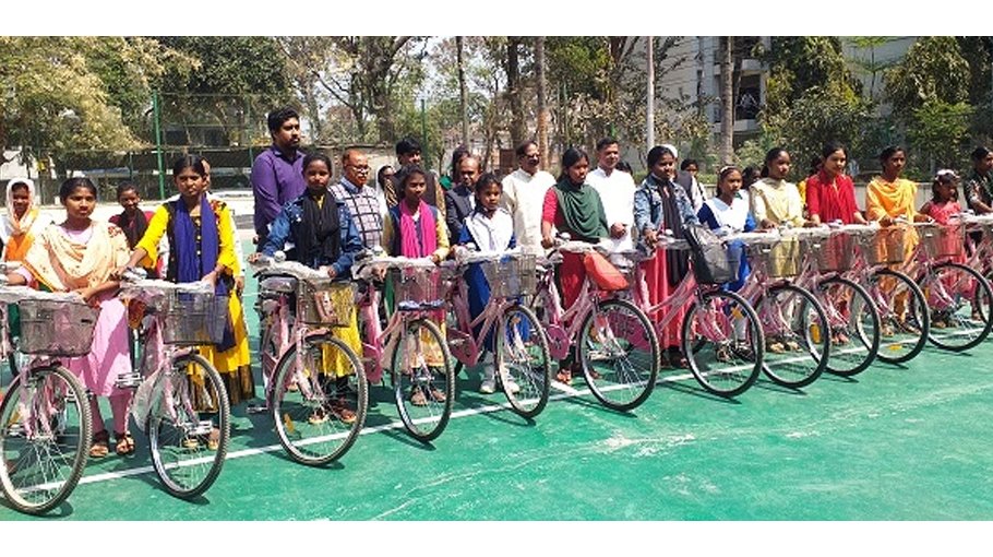 Bicycles, scholarships distributed in Joypurhat