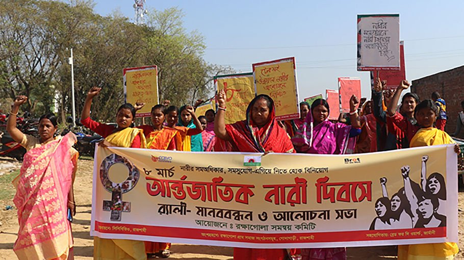 Int’l Women’s Day observed  in Rajshahi, Faridpur