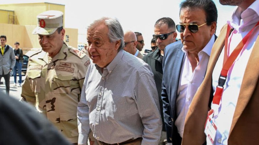 UN chief urges immediate ceasefire on Rafa visit