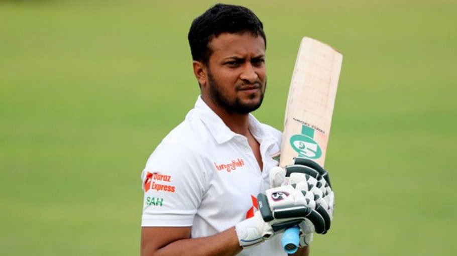 Shakib scores   half-ton ahead   of his Test return