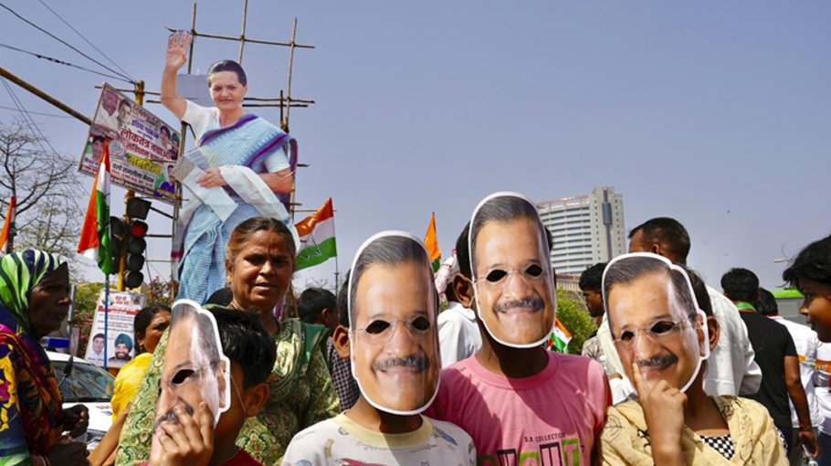 Thousands join rally   in Delhi to challenge Modi ahead of Indian elections