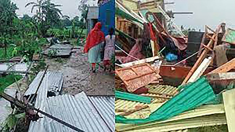 Nor’wester destroys over 30 houses in B’baria