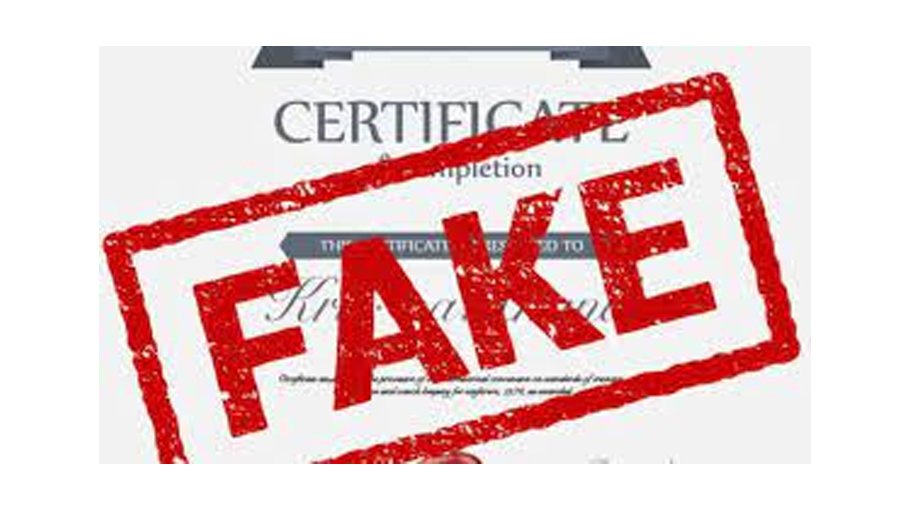 Fake certificate-making den busted in city