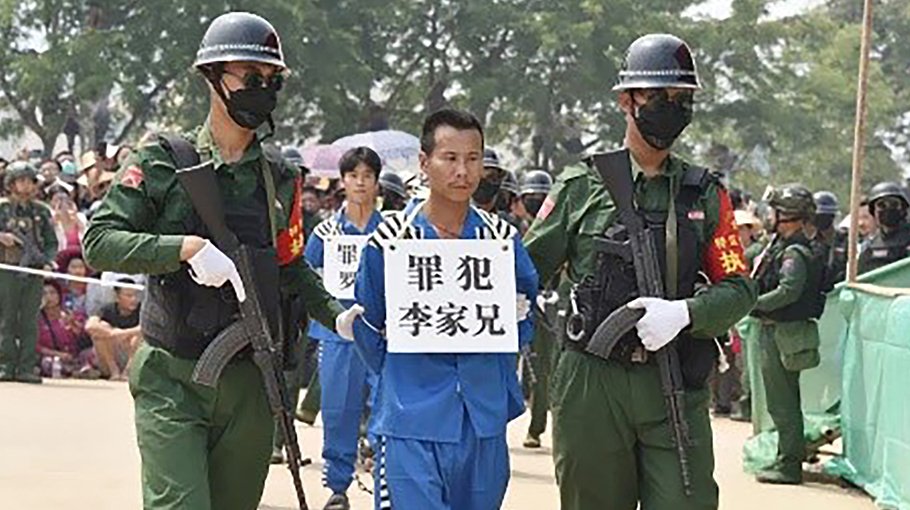 Ethnic army executes its 3 men after public trial in northern Myanmar