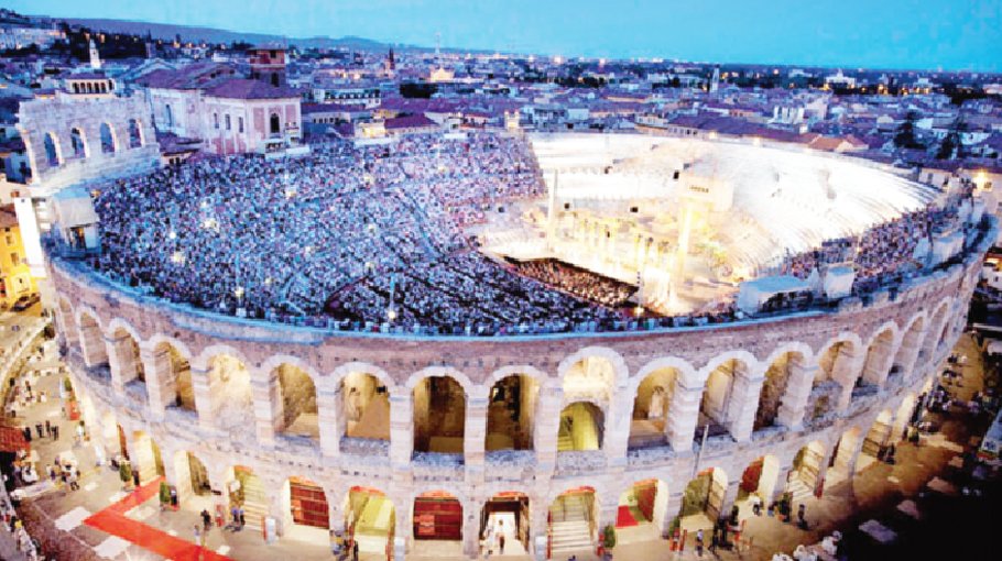 Italian opera    celebrated in Verona's ‘magical’ Arena