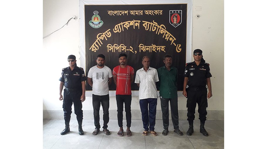 Prime accused, 3 others arrested in Jhenaidah