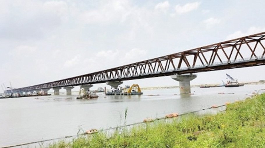 Bangabandhu Rly Bridge at its final stage
