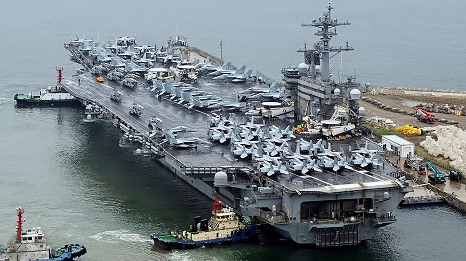 US aircraft carrier arrives in S Korea for joint drills