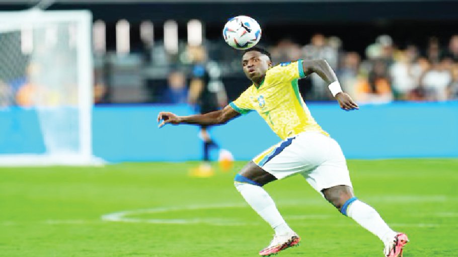 Vinicius brace boosts nervy Brazil to much-needed win
