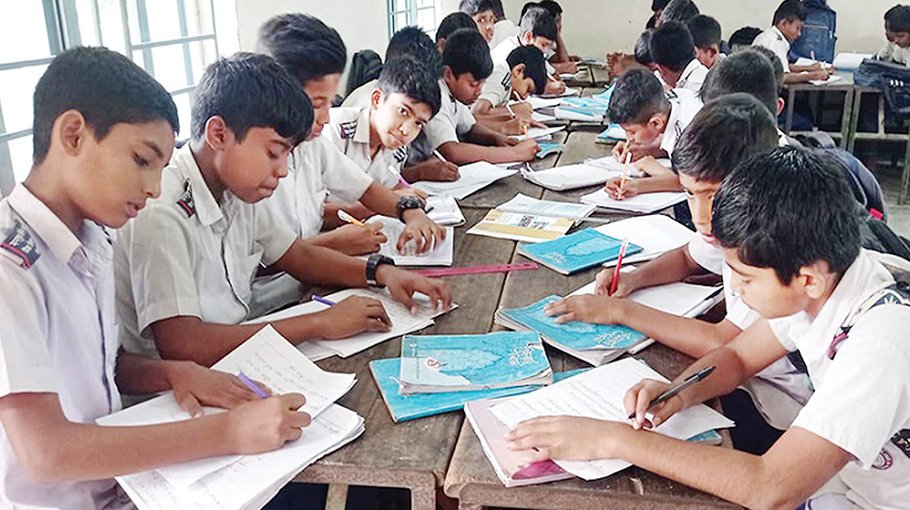 Half a million students sit for half yearly evaluation test
