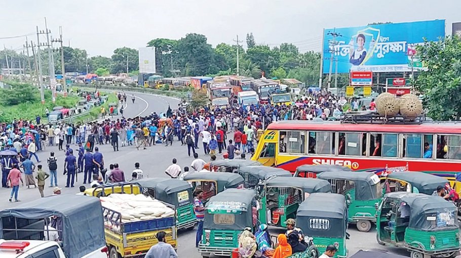 Anti-quota demos  create severe  gridlock
